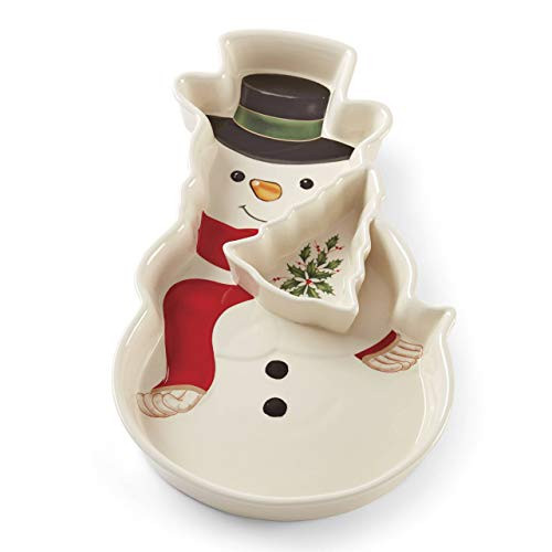 Lenox Holiday Snowman Chip  Dip