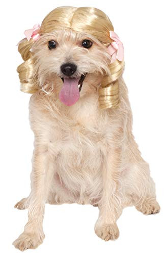 Rubies Blonde Cheerleader Pet Wig SmallMedium