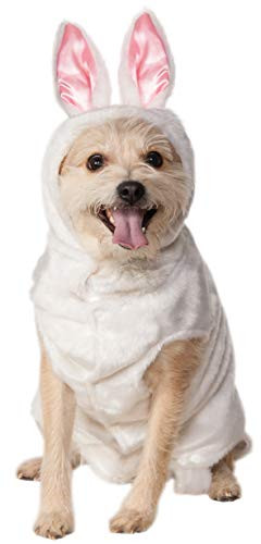 Rubies Pet Costume XLarge Bunny Hoodie White