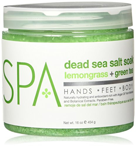 BCL SPA Dead Sea Salt Soak Lemongrass  Green Tea 16 oz