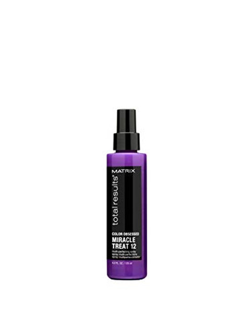 MATRIX Total Results Color Obsessed Miracle Treat 12 MultiPerfecting LeaveIn Treatment Spray Protects Hair Color Reduces Breakage For Color Treated Hair 42 Fl Oz MATRIX Total Results Color Obsessed Miracle Treat 12 MultiPerfecting LeaveIn Treatment Spray Protects Hair Color Reduces Breakage For Color Treated Hair 42 Fl Oz