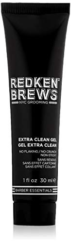 Redken Brews Extra Clean Gel For Men Mild Hold No Crunch No Flaking No Residue Hair Gel 1 fl oz