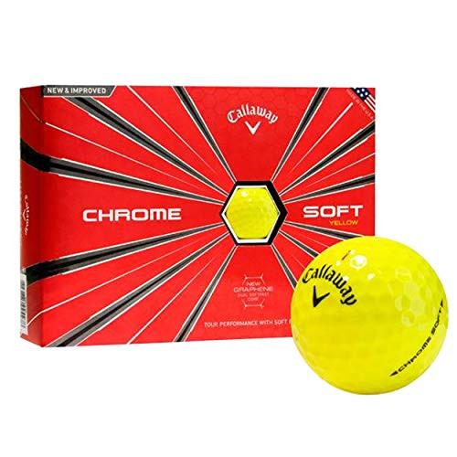 Callaway Golf Chrome Soft Golf Balls One Dozen Yellow Prior Generation