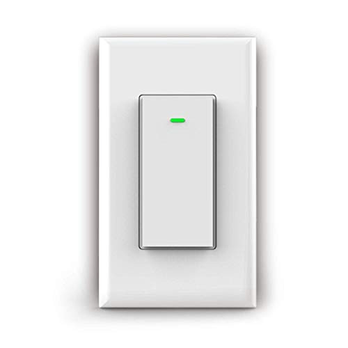eco4life Smart WiFi Wireless Wall Light Switch Voice Control with Alexa and Google Home No Hub Required Remote Control with Free app