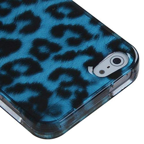 MyBat Apple iPhone 5s5 Phone Protector Cover  Retail Packaging  Leopard Skin Cyan