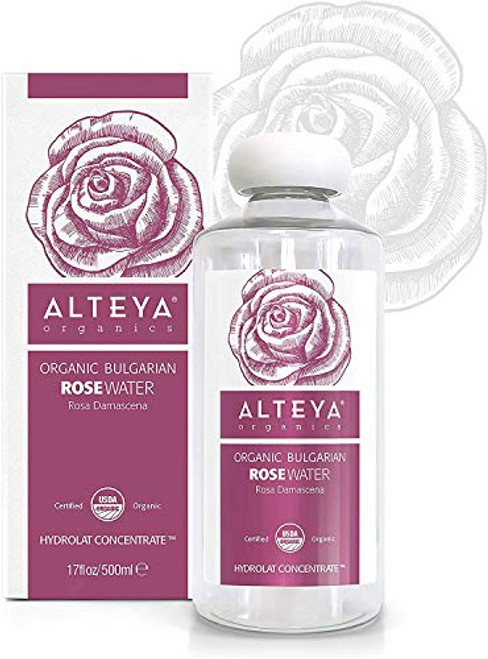 Alteya Organic Bulgarian Rose Water Extra Large 17 floz  500ml  100 Pure USDA Certified Organic