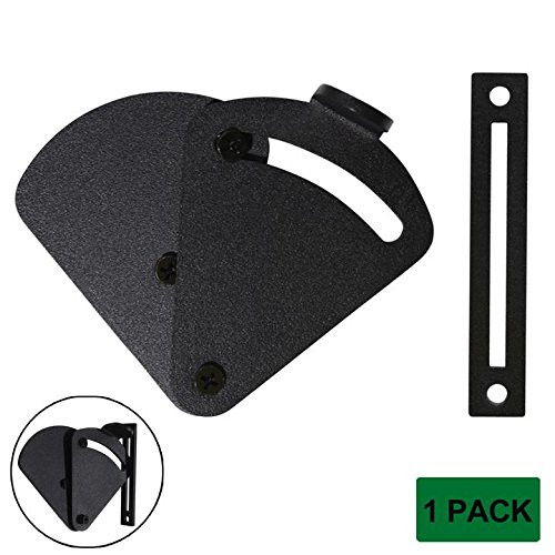 Probrico Rolling Sliding Barn Door Latch Rustic Black Pocket Wood Door Latch Privacy Lock (Large Size)