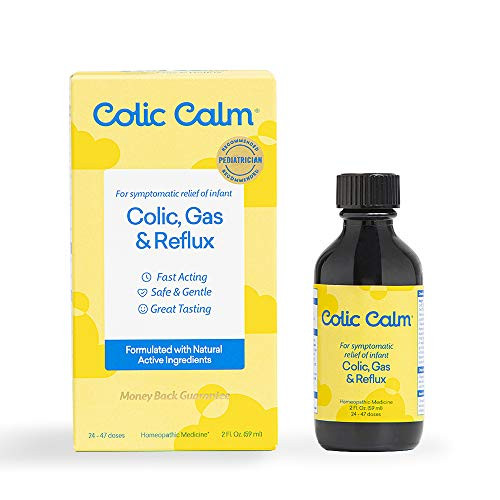 Colic Calm Homeopathic Gripe Water  2 Fl Oz  Colic  Infant Gas Relief Drops  Helps Soothe Baby Gas Colic Upset Stomach Reflux Hiccups  Made in The USA  Safe Gentle Natural Gripe Water