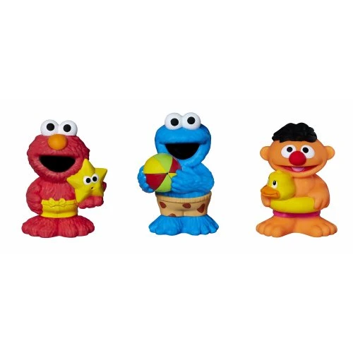 Sesame Street Bath Squirters Bath Toys featuring Elmo Cookie Monster and Ernie Ages 12 Months  4 Years Assortment Amazon Exclusive