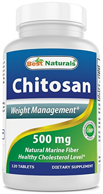 Best Naturals  Chitosan  500 mg  120 Tablets