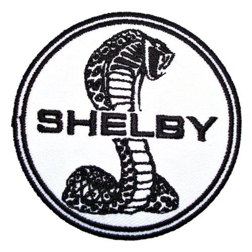 Ford Cobra Shelby Mustang Coupe GT500 Logo Racing Jacket Tshirt Patch Sew Iron on Embroidered Badge Emblem Sign Size 3Width x 3Height By HJR Shop