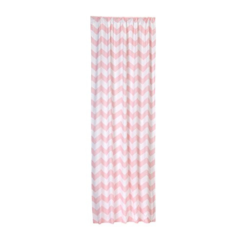 Little Bedding by NoJo Chevron Window Panel  Pink