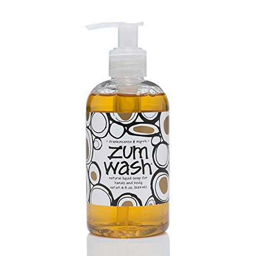Indigo Wild Zum Wash Natural Hand  Body Liquid Soap Frankincense  Myrrh 8 Fluid Ounces