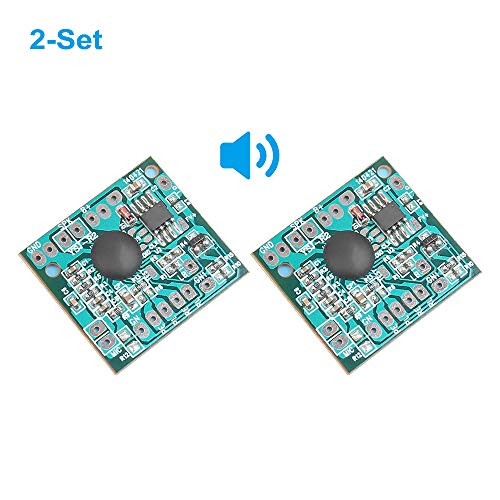 Voice Sound Recorder DIY Kit 2-Set, Maluokasa 120s Second 16KHz Sound Recording Playback Module for Circuit Learning