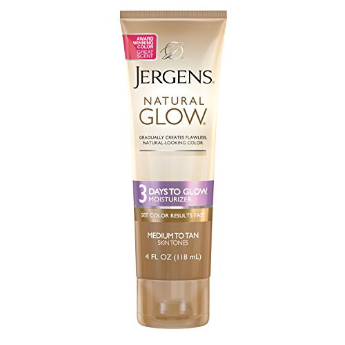 Jergens Natural Glow 3Day Sunless Tanning Lotion Self Tanner Fair to Medium Skin Tone Sunless Tanning Daily Moisturizer for Streakfree Color Jergens Natural Glow 3Day Sunless Tanning Lotion Self Tanner Fair to Medium Skin Tone Sunless Tanning Daily Moisturizer for Streakfree Color
