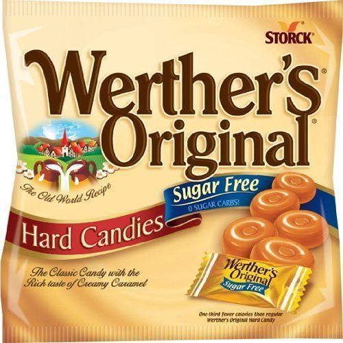 Werthers Caramel Sugar Free Hard Candy Original 275 Ounce Pack of 4 by Werthers