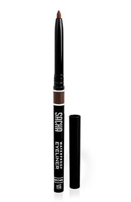 Eye Liner Pencil by Sacha Cosmetics Best Cream Waterproof Long Lasting Eyeliner Makeup Definer 0035 oz Brown