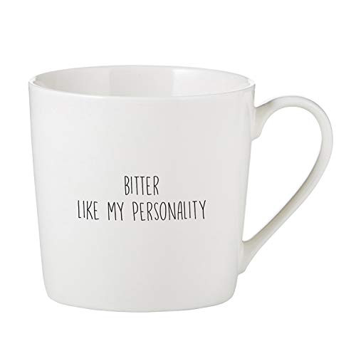 Creative Brands Sips Bone China Cafe MugCoffee Cup 14Ounce Bitter Like