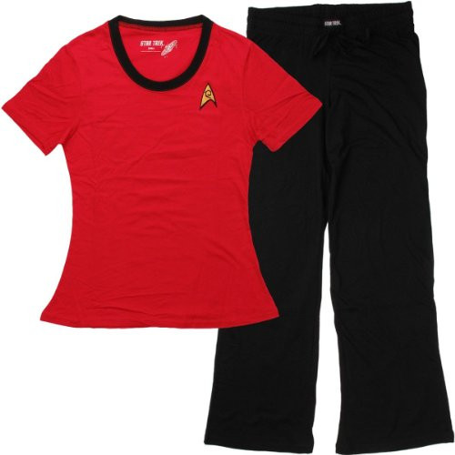 Robe Factory Star Trek Uhura Junior Pajama Set XLarge Red