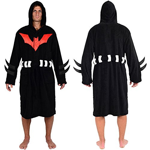 Robe Factory DC Comics Batman Beyond Hooded Fleece Bathrobe