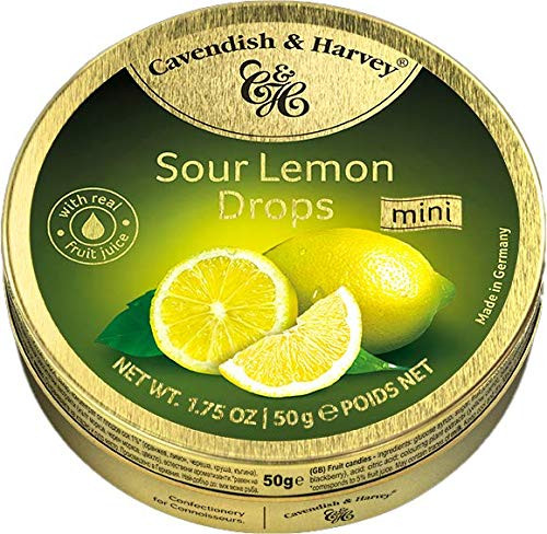 Cavendish  Harvey Hard Candy Sour Lemon Drops 175oz Pack of 6