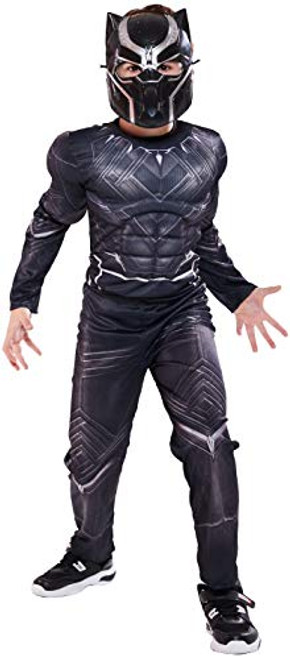 RONGANDHE Kids Superhero Bodysuit Halloween Cosplay Costumes Muscle Boys JumpsuitPantherM