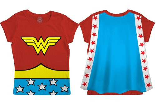 Bioworld Wonder Woman Toddler Shirt Wonder Woman Cape Tee Wonder Woman Cape Shirt135T Red