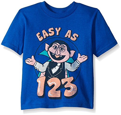 Sesame Street Little Boys Toddler Short Sleeve TShirt Royal 4T Sesame Street Little Boys Toddler Short Sleeve TShirt Royal 4T