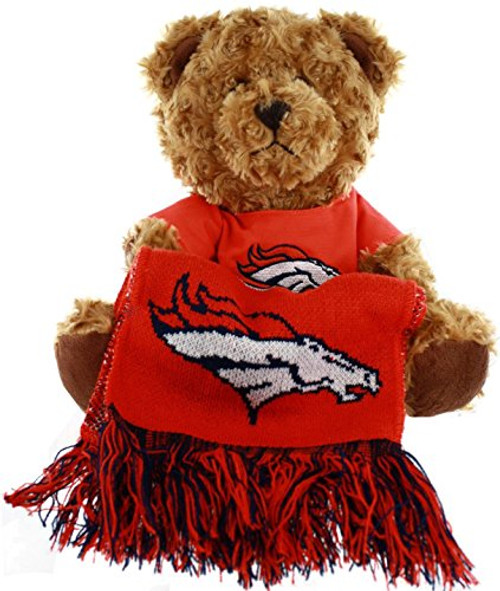 FOCO NFL Denver Broncos Plush Bear With Scarf FOCO NFL Denver Broncos Plush Bear With Scarf