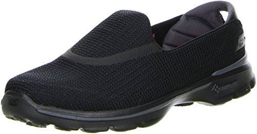 Skechers Performance Womens Go Walk 3 SlipOn Walking Shoe Black 11 M US