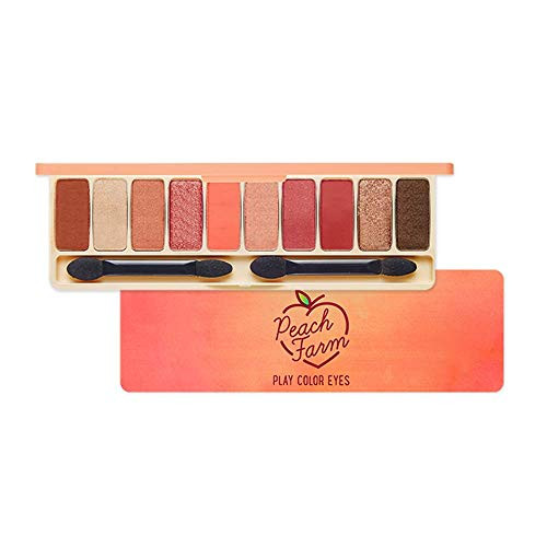 ETUDE HOUSE Play Color Eyes Peach Farm  Vivid 10 Color Eye Shadow Palette with Soft Texture and Fresh PeachLike Shades for a Lovely Makeup  Kbeauty