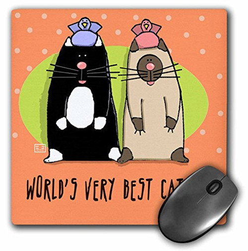 3dRose LLC 8 x 8 x 025 Inches Mouse Pad Worlds Best Cat Dad mp339821 3dRose LLC 8 x 8 x 025 Inches Mouse Pad Worlds Best Cat Dad mp339821
