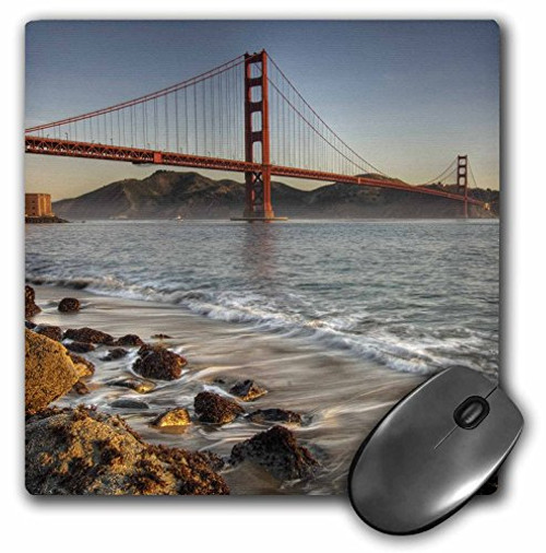 3dRose LLC 8 x 8 x 025 Inches Mouse Pad California San Francisco Golden Gate Bridge David Svilar mp883891
