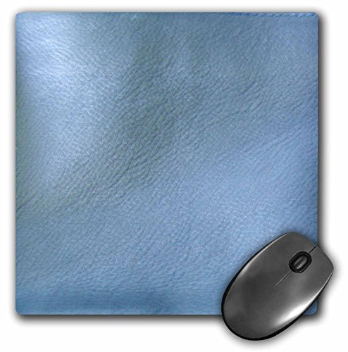 3dRose LLC 8 x 8 x 025 Inches Mouse Pad Blue Leather Like mp296611