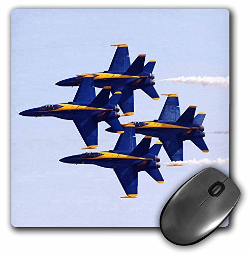 3dRose LLC 8 x 8 x 025 Inches Blue Angels at Air Show Mouse Pad mp604801