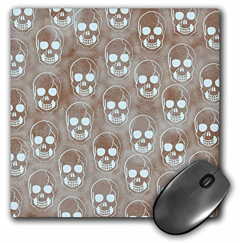3dRose LLC 8 x 8 x 025 Inches Mouse Pad Grunge Smoke Haze Skulls mp1646151