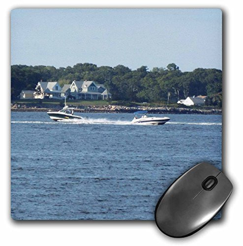 3dRose LLC 8 x 8 x 025 Inches Mouse Pad Two Boats Passing on The Bay mp1652081