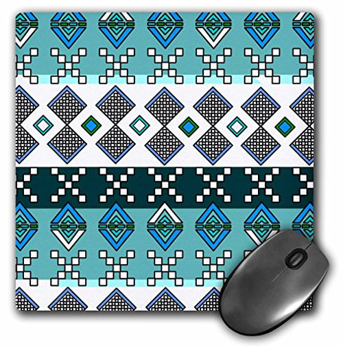 3dRose LLC 8 x 8 x 025 Inches Mouse Pad Aztec Andes Tribal Geometric Pattern Blue and White mp1658011 3dRose LLC 8 x 8 x 025 Inches Mouse Pad Aztec Andes Tribal Geometric Pattern Blue and White mp1658011