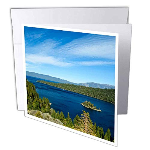 3dRose USA California Lake Tahoe scenic  US05 MDE0083  Michael DeFreitas  Greeting Cards 6 x 6 inches set of 12 gc885222
