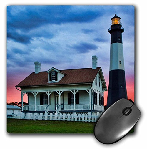 3drose USA Georgia Tybee Island Tybee Lighthouse at Sunset  Mouse Pad