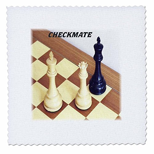 3dRose qs417072 Chess Pieces with Word CheckmateQuilt Square 6 by 6Inch 3dRose qs417072 Chess Pieces with Word CheckmateQuilt Square 6 by 6Inch