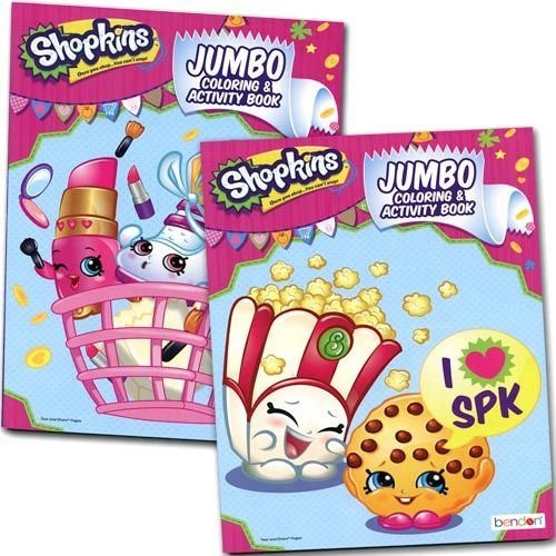 Shopkins Jumbo Coloring and Activity Book 2 Piece set (Assorted) Shopkins Jumbo Coloring and Activity Book 2 Piece set (Assorted)