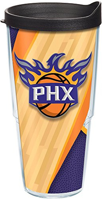 Tervis NBA Phoenix Suns Court Tumbler with Wrap and Black Lid 24oz Clear Tervis NBA Phoenix Suns Court Tumbler with Wrap and Black Lid 24oz Clear