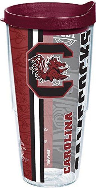 Tervis South Carolina Gamecocks Pride Tumbler with Wrap and Maroon Lid 24oz Clear Tervis South Carolina Gamecocks Pride Tumbler with Wrap and Maroon Lid 24oz Clear