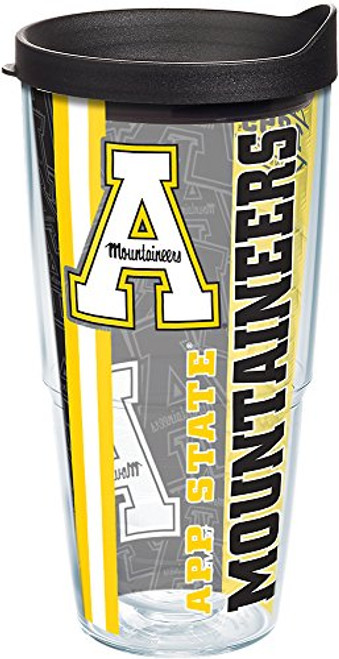 Tervis Appalachian State Mountaineers College Pride Tumbler with Wrap and Black Lid 24oz Clear Tervis Appalachian State Mountaineers College Pride Tumbler with Wrap and Black Lid 24oz Clear