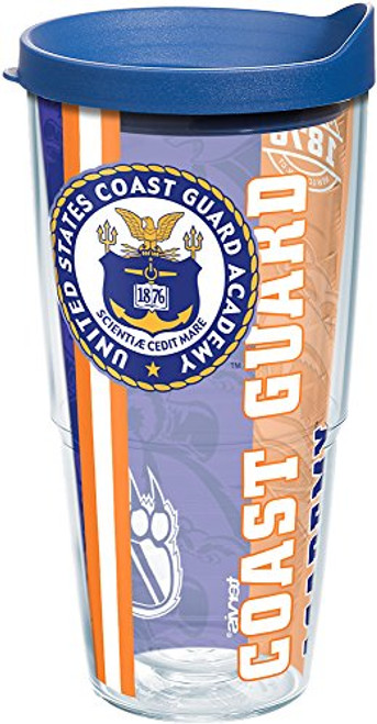 Tervis USCGA Bears College Pride Tumbler with Wrap and Blue Lid 24oz Clear Tervis USCGA Bears College Pride Tumbler with Wrap and Blue Lid 24oz Clear