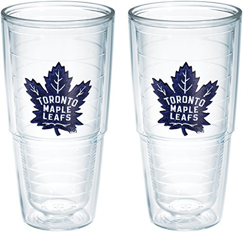 Tervis NHL Toronto Maple Leafs Emblem 24oz Tumblers 2 Pack with No Lids Clear Tervis NHL Toronto Maple Leafs Emblem 24oz Tumblers 2 Pack with No Lids Clear
