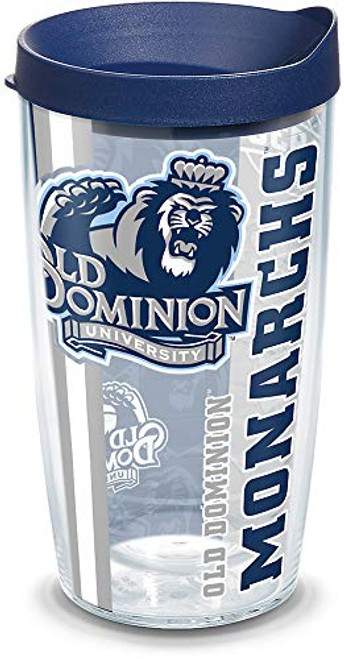 Tervis Old Dominion Monarchs College Pride Tumbler with Wrap and Navy Lid 16oz Clear Tervis Old Dominion Monarchs College Pride Tumbler with Wrap and Navy Lid 16oz Clear