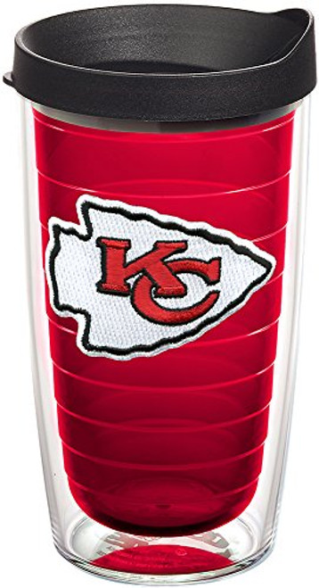 Tervis NFL Kansas City Chiefs Primary Logo Insulated Tumbler with Emblem and Black Lid 16oz Red Tervis NFL Kansas City Chiefs Primary Logo Insulated Tumbler with Emblem and Black Lid 16oz Red