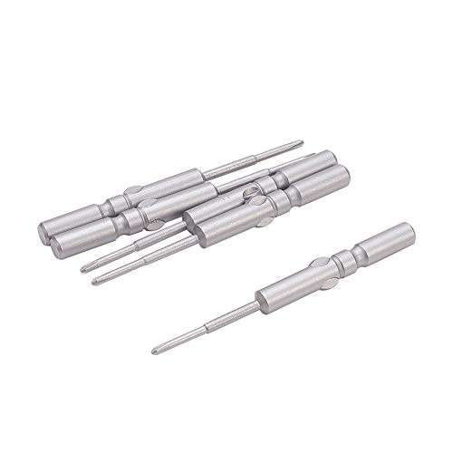 Utoolmart 5mm Round Shank 60mm Length 16mm PH00 Magnetic Screwdriver Bits 5Pcs